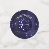 Confettis Sagittaire l'Archer Zodiac Design Table (Petit recto)