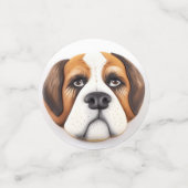 Confettis Saint Bernard Dog 3D inspiré (Petit recto)