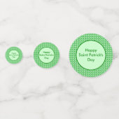 Confettis Saint Patricks Day Bee et Shamrock Custom (Devant)