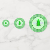 Confettis Saint Patricks Day Bee et Shamrock Custom (Derrière)