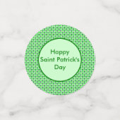 Confettis Saint Patricks Day Bee et Shamrock Custom (Petit recto)