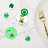 Confettis Saint Patrick's Day Cute Elf & Shamrock (Groupe)