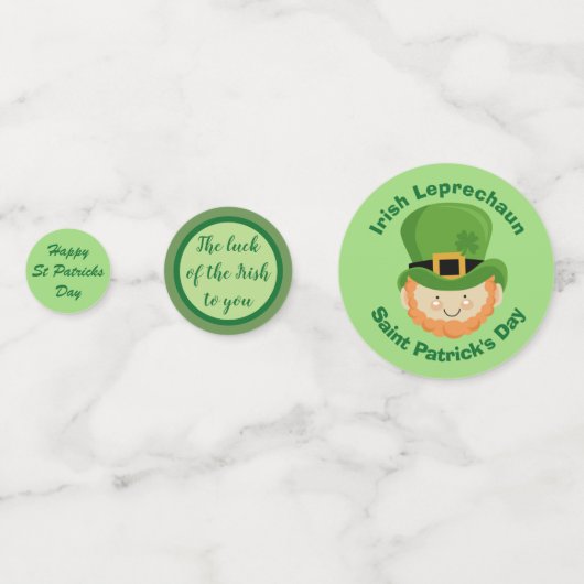 Confettis Saint Patrick's Day de chance des salutations irla (Derrière)