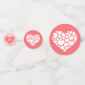 Confettis Saint Valentin Coeurs et amour Mix ID571 (Derrière)