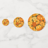 Confettis Saison d'automne Halloween Citrouille Motif (Devant)