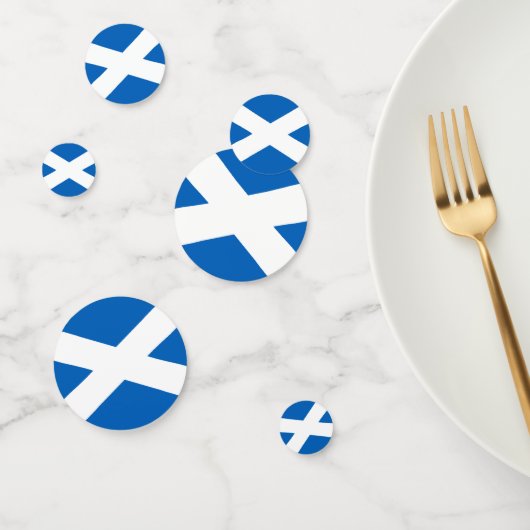 Confettis Saltire ~ Drapeau de l'Ecosse (Groupe)