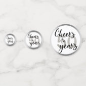 Confettis Salutations à 50 ans Parties scintillant d'argent (Devant)