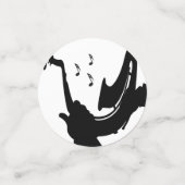 Confettis Saxophone surréaliste (Petit recto)