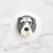 Confettis Schnauzer Chien 3D Inspiré  (Petit recto)