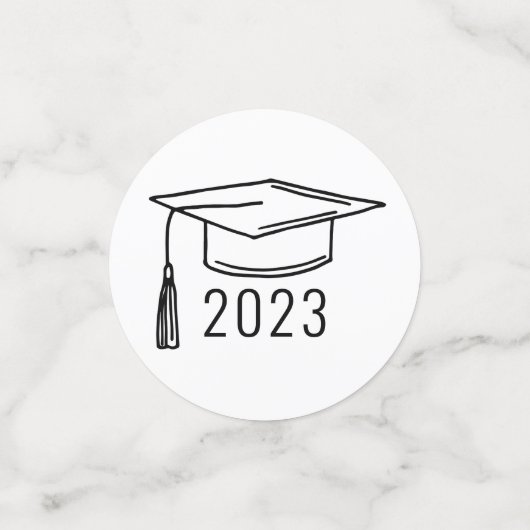 Confettis Script moderne - Photo personnalisée (Petit recto)