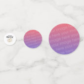 Confettis Se marier ajoutez vos propres photos pour customis (Derrière)