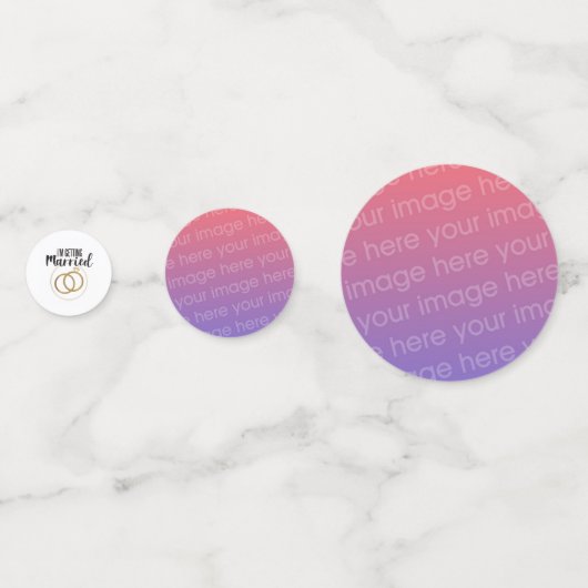 Confettis Se marier ajoutez vos propres photos pour customis (Derrière)