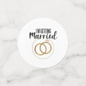 Confettis Se marier ajoutez vos propres photos pour customis (Petit recto)