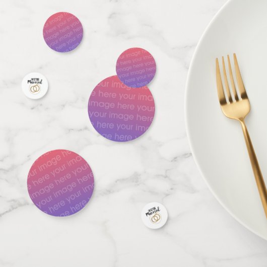 Confettis Se marier ajoutez vos propres photos pour customis (Groupe)