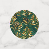 Confettis Seamless pattern with golden ferns (Petit recto)