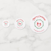 Confettis Serrure de Noël Et Cerfs (Derrière)