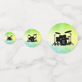 Confettis Set de batterie Monogram Green (Devant)