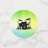 Confettis Set de batterie Monogram Green (Petit recto)