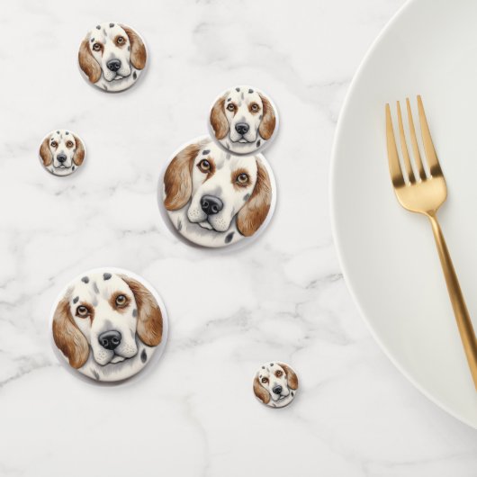 Confettis Setter Anglais Chien 3D Inspiré (Groupe)