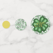 Confettis Shamrock monogramme (Devant)