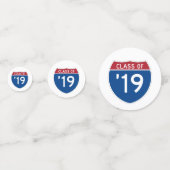 Confettis Signe Interstate stylisé Classe de 2019 (Derrière)