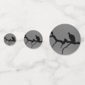 Confettis Silhouette vautour (Derrière)