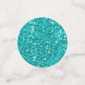 Confettis Silhouettes de l'équipe de mariée Turquoise/noir I (Petit recto)