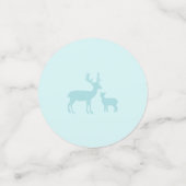 Confettis Silver & Blue Winter Wonderland Garçon 1er anniver (Petit recto)