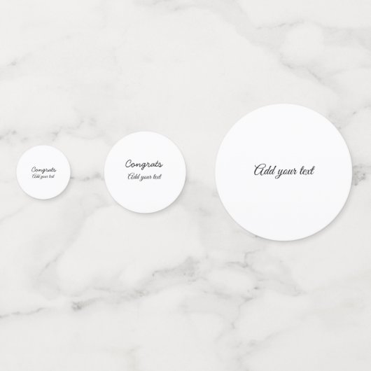 Confettis Simple congratulation graduation add your (Derrière)