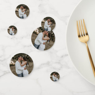 Confettis simple minimum ajouter photo image amour couple