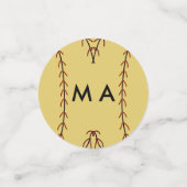 Confettis Simple monogramme ajouter votre nom lettre man min (Petit recto)