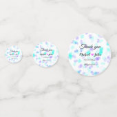 Confettis Simple thank you couple heart glitter (Derrière)