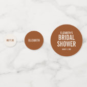 Confettis Simple Typographie en Terre Cuite Baby Shower de M (Devant)