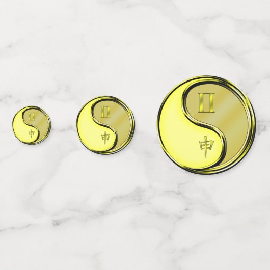 Confettis Singe Gemini et Métal (Devant)