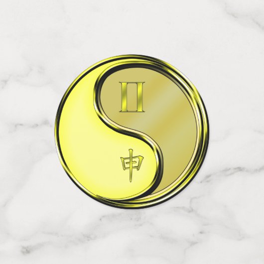 Confettis Singe Gemini et Métal (Petit recto)