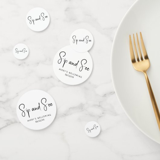 Confettis Sip Neutre Moderne Simple Et Voir (Groupe)