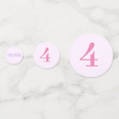 Confettis Sirène sous la mer Anniversaire fille âge rose (Devant)