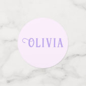 Confettis Sirène sous la mer Anniversaire fille âge rose (Petit recto)