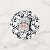 Confettis Skeletons dansants et Halloween Tombstone ID540 (Petit recto)