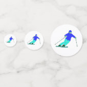 Confettis Skier Ski Ski de neige (Devant)