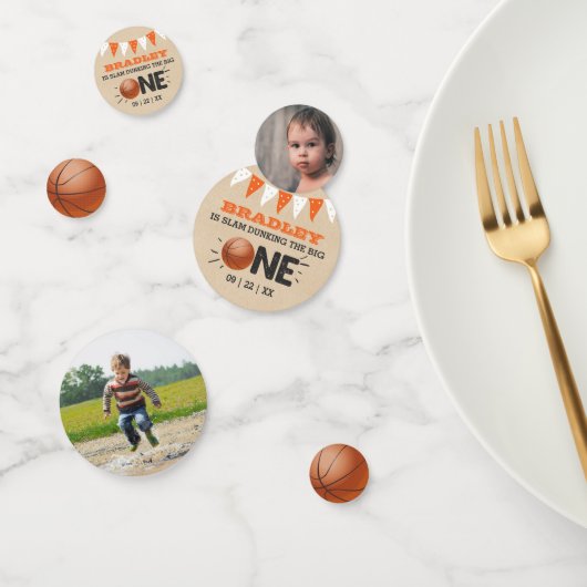 Confettis Slam Dunking The Big One | Basketball 1er annivers (Groupe)