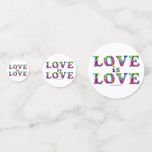 Confettis SlipperyJoe amour est l'amour goutte à goutte de f (Devant)