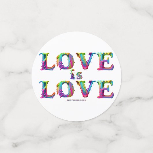 Confettis SlipperyJoe amour est l'amour goutte à goutte de f (Petit recto)