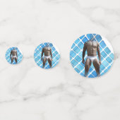 Confettis SlipperyJoe's Homme sous-vêtements 6 pack poitrine (Derrière)