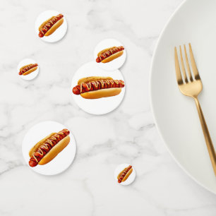 Confettis SlipperyJoe's Hotdog viande hachée grill