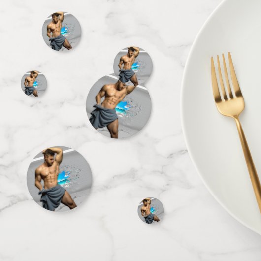 Confettis SlipperyJoe's Man serviette brisée mur de brique b (Groupe)