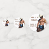 Confettis SlipperyJoe's save horse ride paille cowboy casque (Derrière)