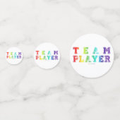 Confettis SlipperyJoe's Team Player mots gradient rainbow c (Derrière)