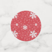 Confettis Snowflakes à l'invitation de Noël (Petit recto)
