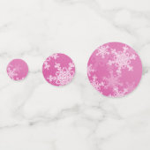 Confettis Snowflakes rose Golden minimaliste Noël (Derrière)